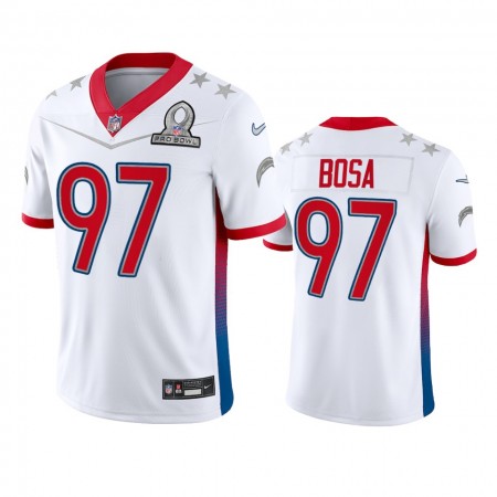 Camiseta Hombre NFL Los Angeles Chargers Joey Bosa 97 Game Blanco 2022 AFC Pro Bowl